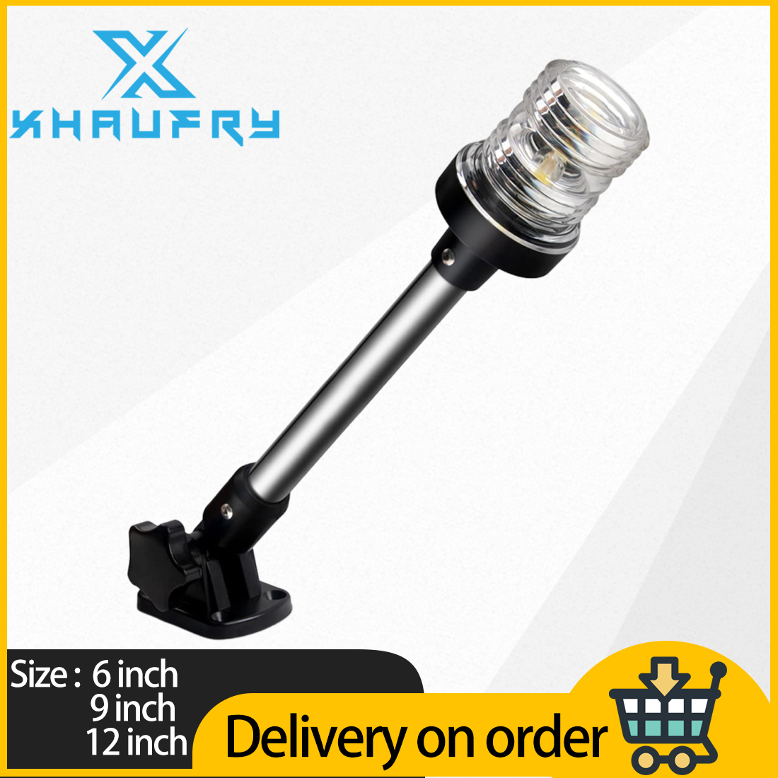 Fishing Boat Anchor - أضواء LED بيضاء قابلة للطي بزاوية