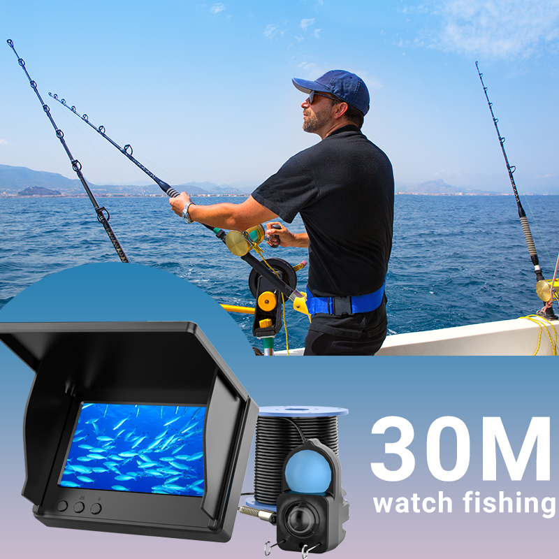 كاميرا صيد تحت الماء مقاومة لل - مراجعة Fishing Boat Depth Finder وسعره