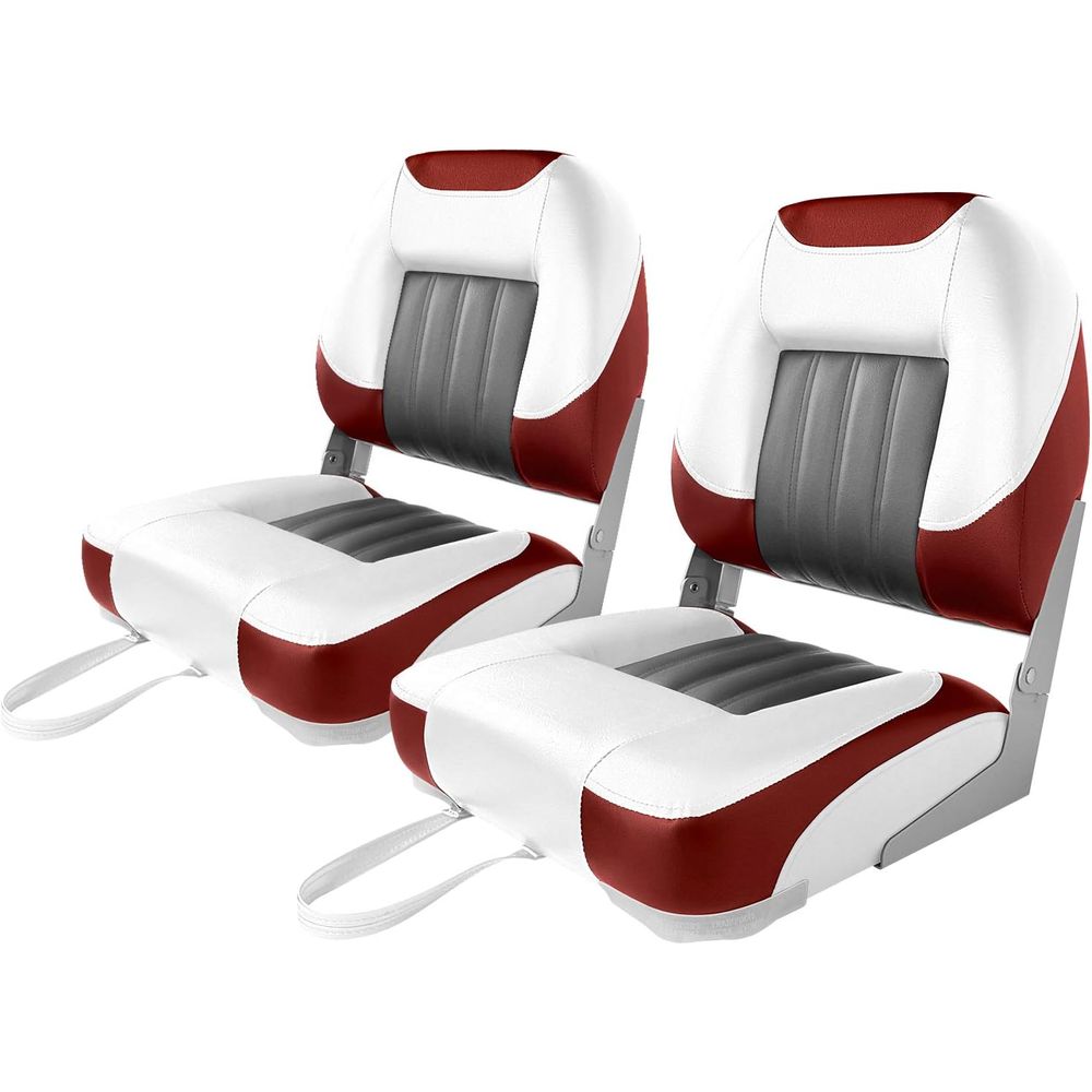 مقعد قارب فاخر قابل للطي بظهر  - مراجعة Fishing Boat Seat وسعره